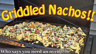 Flat Iron Nachos served on Griddle [upl. by Ssidnac]