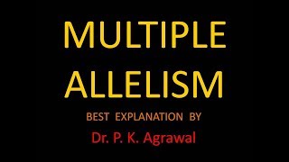 Easy way to learn Multiple Alleles NEET 2018 [upl. by Siver]