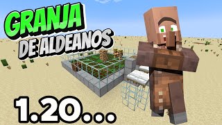 GRANJA DE ALDEANOS  MINECRAFT 120 Java y Bedrock [upl. by Donica]