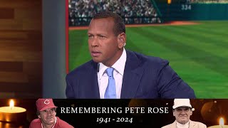 Alex Rodriguez David Ortiz and Derek Jeter remember Pete Rose  MLB on FOX [upl. by Durwood]