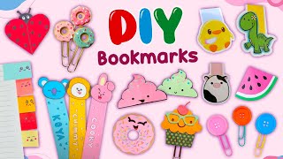 16 DIY BOOKMARK and PAPERCLIPS  CUTE SCHOOL SUPPLIES IDEAS [upl. by Eibmab]