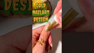 BEAUTIFUL GOLD NAILART DESIGN VIRAL 💅💥shorts nails nailart [upl. by Nie]