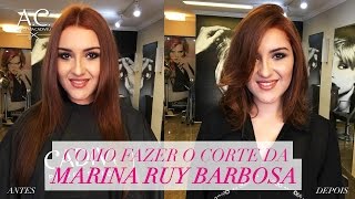 Como Fazer o Corte da Marina Ruy Barbosa [upl. by Line781]