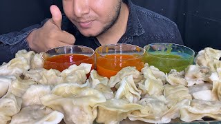 ASMR MUKBANG CHICKEN MOMOS EATING CHALLENGE MOMOS EATING SHOW [upl. by Lalise]