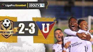 LIGA ganó EN LOJA con SUFRIMIENTO  Libertad 23 LDU  LigaPro 2024 [upl. by Hach255]