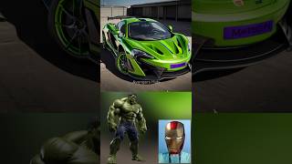 Superheroes But Mclaren 💥😨 marvel avengers feedshorts [upl. by Eamanna]