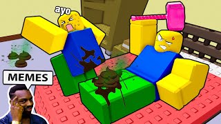 ROBLOX Need More Poop 💩💩  FUNNY MOMENTS  Bacon Strong Skip School [upl. by Chapnick]