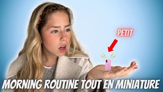 Ma MORNING ROUTINE tout en miniature  Routine du matin pas comme les autres  TINY [upl. by Ennail]