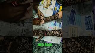 karwachauth mehndi trending viralshort video delhivlogs2410 [upl. by Lolly]