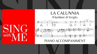 La calunnia  Accompaniment  C major  Il Barbiere di Siviglia  Rossini [upl. by Allecsirp]