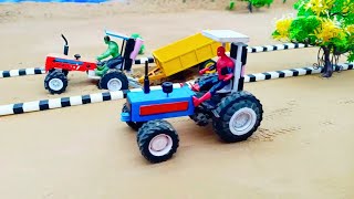 Diy mini tractor plough machine science project  mini creative sanocreator [upl. by Curhan]