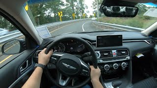 2022 Genesis G70 20T POV Test Drive  Better Than the TLX 20T [upl. by Savihc920]