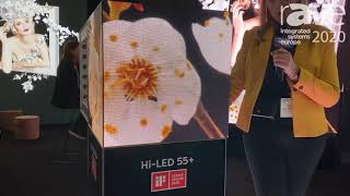 ISE 2020 Aluvision Illustrates HiLED 55 LED Tile for Modular Constructions [upl. by Hsizan582]