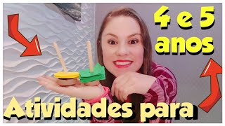 5 PLANOS FANTÁSTICOS DE ATIVIDADES PARA EDUCAÇÃO INFANTIL  Ideal para 4 e 5 anos de idade [upl. by Orvas]