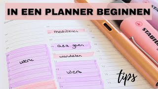 HOE START JE IN EEN PLANNER  Tips Om In Een Planner Te Beginnen  My Best Self [upl. by Enak]