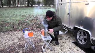 BioLite CampStove  Tea and Texting Powered by Pinecones UK Review [upl. by Nodnil136]