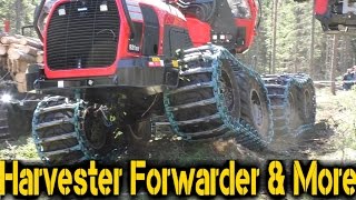 KOMATSU 931XC  8 Wheel Harvester [upl. by Eastman]