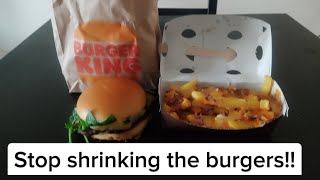 NEW LIMITED EDITION BURGER KING Bacon CAESAR Angus and Bacon Caesar loaded king fries review [upl. by Hoes]