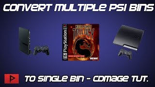 Convert Multiple PS1 BINs to Single BIN Using CDMAGE Tutorial [upl. by Coretta]