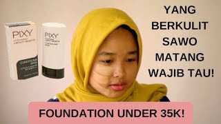 PIXY CONCEALING BASE  02 SAND BEIGE REVIEW  FOUNDATION UNTUK KULIT SAWO MATANG [upl. by Jareb151]