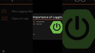 Importance of logging in spring boot application springboot [upl. by Adnohsak496]