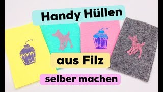 Handyhüllen selber machen 📱 ohne nähen [upl. by Miun961]