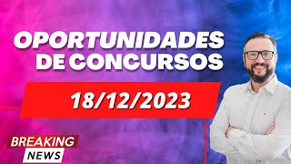 📬 Notícias de Concursos Abertos e Previstos Descubra as Oportunidades do Momento 18122023 [upl. by Anuhsal]