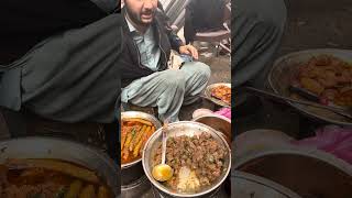 Road Side Dhaba Food in Peshawar foodpakistan [upl. by Elleiram]