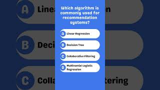 Which algorithm is commonly used for recommendation systems [upl. by Atirak420]