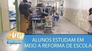 Alunos estudam em meio a reforma de escola em Paulínia [upl. by Aikemet]