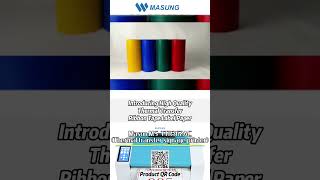 MSTTR362AC identification label printer printer MASUNG wide logo pvc pet foil printer [upl. by Ailongam]