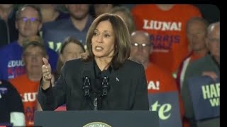 Harris campaigns in Appleton Wisconsin  Watch live gunvoilance climate [upl. by Granoff842]