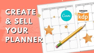 Making a Planner in Canva for Amazon KDP  How to Create Your Own Planner to Sell [upl. by Soneson]