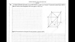 Simulare evaluare naţională matematică ISJ Buzău  noiembrie 2023  Subiectul III [upl. by Choong]