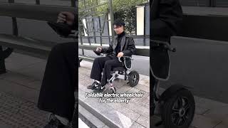 Folding light weight electric wheelchair electricwheelchair wheelchair scooter [upl. by Ydna]