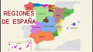 Aprender español Comunidades autónomas de España nivel básico [upl. by Asillam349]