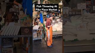 Fish Throwing At Pike Place Market [upl. by Anowahs]