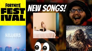 New Fortnite Festival Songs The Killers Disturbed and more [upl. by Humble873]