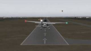 X Plane Sideslip Landing [upl. by Kilk]