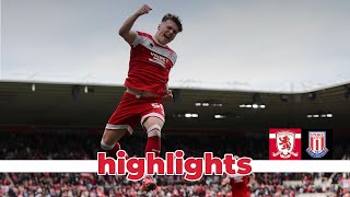 Match Highlights  Boro 2 Stoke City 0  Matchday 7 [upl. by Bac]