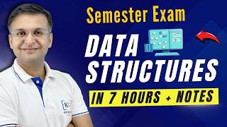 Complete DS Data Structure in one shot  Semester Exam  Hindi [upl. by Llednol714]