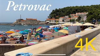 Petrovac Montenegro 🇲🇪 4K Walking Tour [upl. by Marius258]