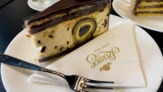 Best cake in Budapest Hungarian Dobosh Torte Confectionery Szamos 🍰 [upl. by Krefetz]