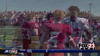 Highlights Del City defeats Claremore 3413 [upl. by Corabella248]