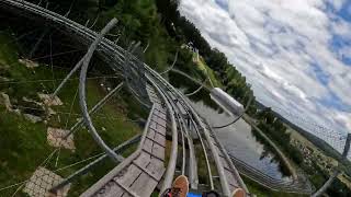 Alpine Coaster Bischofsgrün Sommerrodelbahn Wiegand Bob Alpine Coaster Bayern [upl. by Tniassuot]