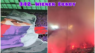 Rapid  Austria Wien 30  250224  Choreo Pyro amp Support [upl. by Sprung183]