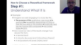 How to Choose a Theoretical Framework for My Dissertation [upl. by Pier]