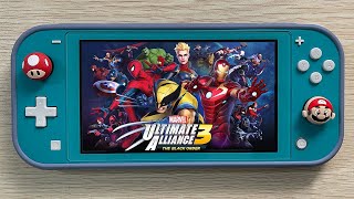 Marvel Ultimate Alliance 3 Black Order nintendo switch lite gameplay [upl. by Sturdivant982]