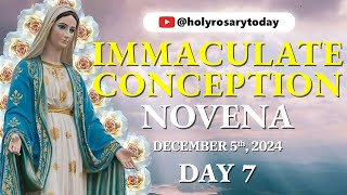 IMMACULATE CONCEPTION NOVENA 🙏 DAY 7 DECEMBER 5 2024 🙏 THE LUMINOUS MYSTERIES OF THE ROSARY [upl. by Gowon]