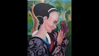 Renaissance Lady  painting by Jonathan Dobin 1974 [upl. by Revlys]